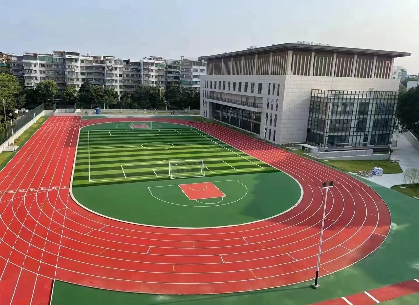 深圳市塑胶跑道材料塑胶篮球场 - 厂家